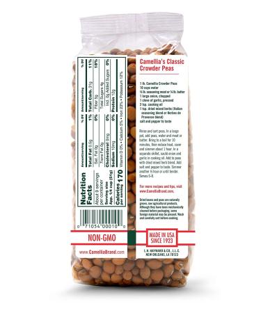 Camellia Brand Dry Crowder Peas - 1 lb | High Quality Southern Peas - Buy Online on GoSupps.com