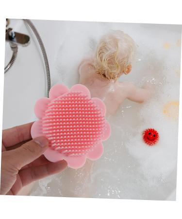 Hemoton Silicone Shampoo Brush Set - Baby Scalp & Body Scrubber for Gentle Bathing - Pink 2 Pack - Buy Online on GoSupps.com