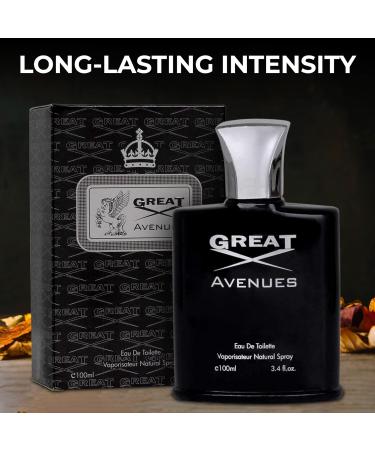 NovoGlow Great Avenues for Men - 100ml Eau De Parfum Spray for Men - Long Lasting Woody Fruity & Smoky Fragrance Smell Fresh All Day Long (B) - Buy Online on GoSupps.com