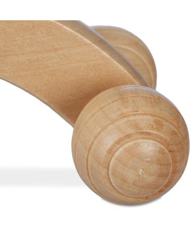 Relaxdays Wooden Massage Set - 2 Manual Rollers for Back Neck Arms & Legs - Natural Massage Devices for Home Use - Buy Online on GoSupps.com