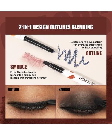 Waterproof Eyeliner Pencil - Under Eye Liner - Stay On Eye Liner With Anti-perspiration And Waterproof Effect Not Easy To Dye And Strong Coloring Power For Dramatic Style Pochy B01# - Buy Online on GoSupps.com