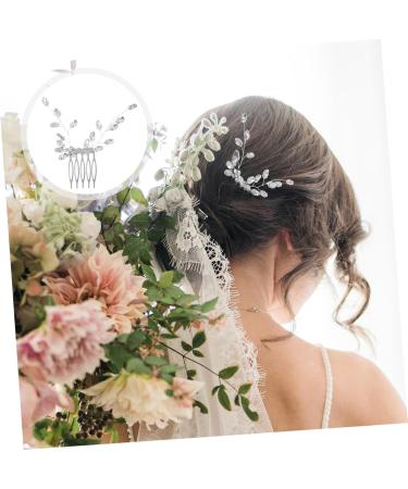 minkissy Small Side Comb Wedding Hair Accessories Tiara Wedding Hair Comb Hair Accessories for Wedding Bridal Hair Side Comb Bride Rhinestones Zinc Alloy Little Plum Blossom - Buy Online on GoSupps.com
