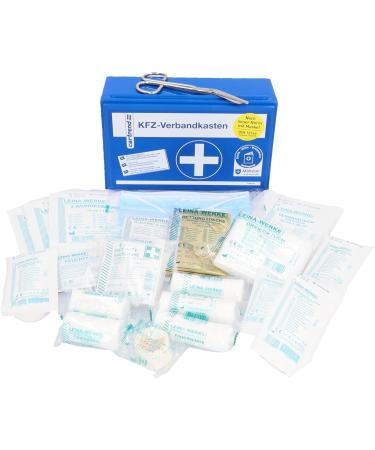 CarTrend First Aid Kit Classic | Malteser Emergency Measures | DIN 13164 | Blue | International Shipping - Buy Online on GoSupps.com