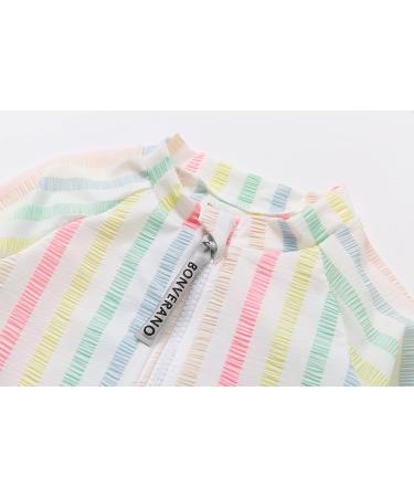 BONVERANO Baby Girls Swimsuit UPF 50+ Sun Protection Rainbow One Piece 18-24 Months - Buy Online on GoSupps.com