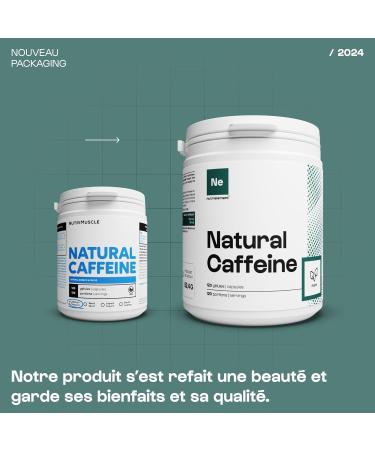 Natural Caffeine | Powerful Booster Record Concentration 95% Vegan Focus Aid Bodybuilding & Fitness | Nutrimuscle | 120 Capsules - Buy Online on GoSupps.com
