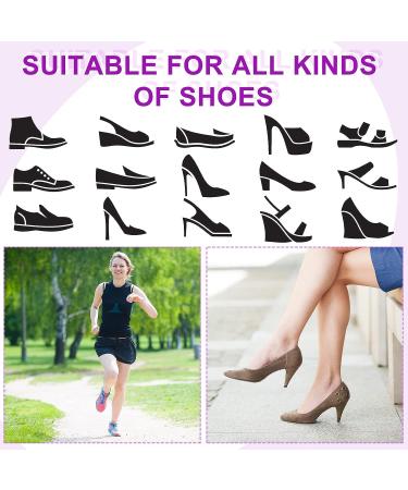 8 Pairs Reusable Forefoot Ball of Foot Cushions for Women - High Heel Pain Relief & Prevention with Invisible Toe Socks - Buy Online on GoSupps.com