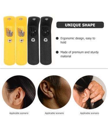 PACKOVE 4sets Metal Ear Wax Picker Set Ear Cleaning Tools Spiral Wax Remover Household Booger Picker Tool - Buy Online on GoSupps.com