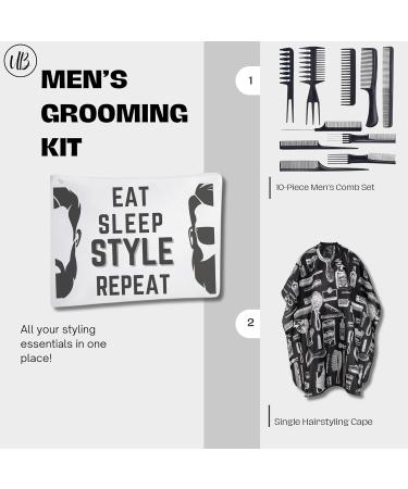 Volumizing Texture Powder Hair Styling Powder Hair Powder for Men Bundle with 2 pk Nishman Powder Hairstyling Wax P1 unibeauties Mens grooming Kit: Comb Set &Barber Styling Cape - Buy Online on GoSupps.com