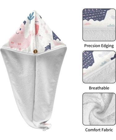 Pirate Ship1 Hair Towel 2 Pack - Super Absorbent Quick Dry Hair Turbans for Women & Girls - Buy Online on GoSupps.com