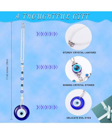 Evil Eye Car Hanging Ornament - Blue Charm for Rear View Mirror | Classic Style Evil Eye Accessories for Car and Home - Buy Online on GoSupps.com