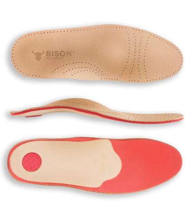 ORTRI Orthopedic Leather Insoles - Shock Absorber Latex Foam - Size 40 | Comfort & Support for All Footwear - Buy Online on GoSupps.com