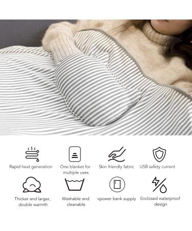 Buy Electric Throw Blanket | USB Heated Blanket with Dual-Sided Comfort & Constant Temperature - Buy Online on GoSupps.com