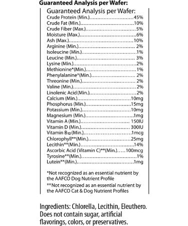 Sun Chlorella Rejuv-A-Wafers - Daily Superfood Supplement for Pets - Immune Defense & Gut Health Support - 60 Wafers - Buy Online on GoSupps.com