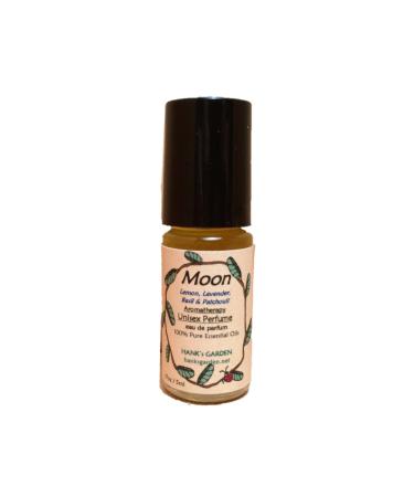 MOON (Smoky Citrus Aroma) 5 ml roll on - Unisex Perfume - eau de parfum - Cologne - Organic Vegan All Natural Aromatherapy - 100% Pure Essential Oils (MOON 5 ml roll on) MOON 5 ml roll on