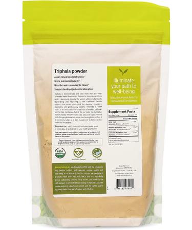 Banyan Botanicals Triphala Powder 1lb - Organic Amla, Haritaki & Bibhitaki Formula for Daily Detox & Rejuvenation - Non-GMO, Sustainably Sourced - 1 Pound - Buy Online on GoSupps.com