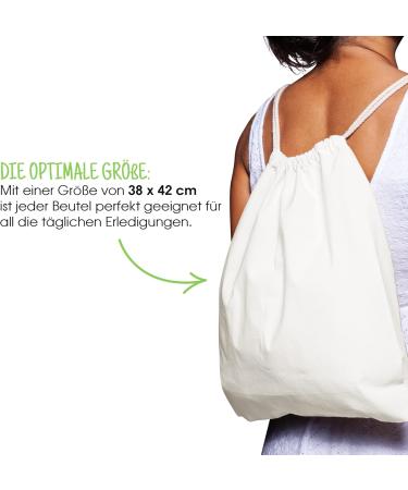 Ele Vida Kottonwoll Gym Bag - Eco-Friendly Cotton & Jute Backpack 38x42 cm | Oeko-Tex Fabric | Perfect for Sports & Kids' Activities - Buy Online on GoSupps.com