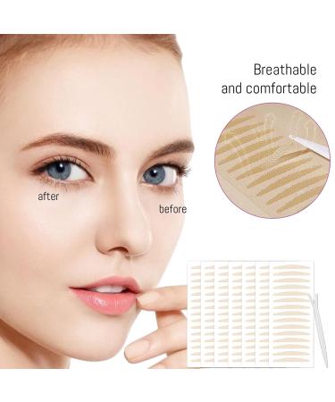 180 Pieces Invisible Eyelid Strips - Breathable Tapes in 2 Sizes | Eyelid Sticker & Strips for a Perfect Lift - Buy Online on GoSupps.com