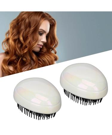 Buy 2-Piece Egg-Shaped Sweet Scalp Brush Set | Portable Shampoo Comb for All Hair Types - Wet/Dry Massage - Buy Online on GoSupps.com