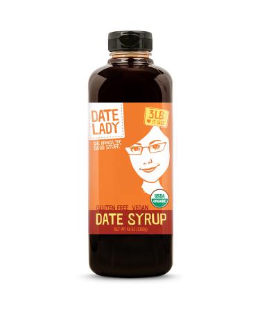 Award Winning Organic Date Syrup 3 lb Squeeze Bottle | 1 ingredient:100% Dates. Vegan, Paleo, Gluten-free & Kosher | Also Known As Silan, Date Honey and Date Nectar