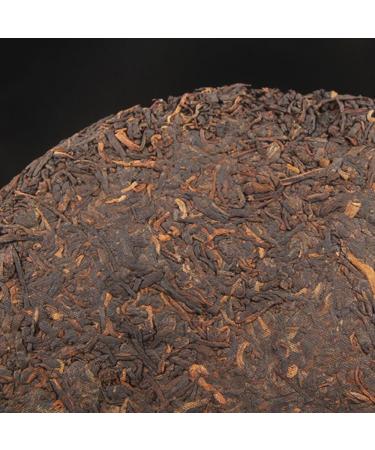 HQZM 10 Year Old Puerh Black Tea 357g Yunnan Bulang Mountain Imperial Puer Ripe Tea Cake - Buy Online on GoSupps.com
