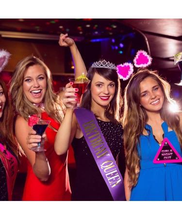 Queen Crown & Birthday Sash Kit | Purple Tiara & Crowns for Women Girls | Birthday Gifts - Buy Online on GoSupps.com