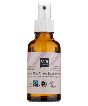 Fair Squared after shave balm apricot 30 ml - for sensitive skin - moisturizing balm - vegan fairtrade natural cosmetics in the zero waste Pfand glass intelligence new variant