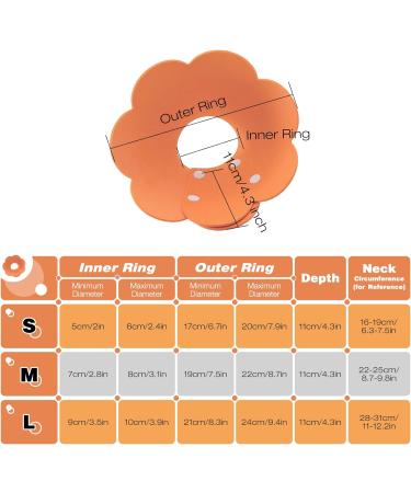 Adjustable Pet Cone Collar for Cats - 2 Pack Soft Protective Recovery Collar in Orange | Prevents Licking Wounds after Surgery (Large) - Buy Online on GoSupps.com