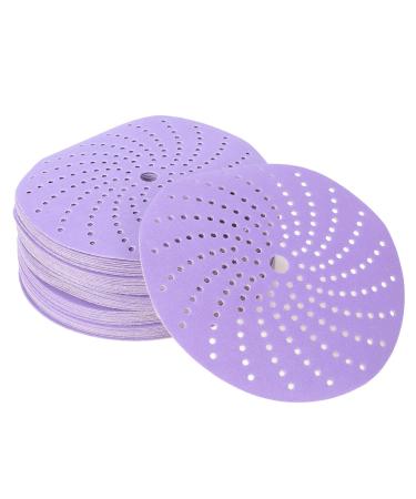 PUNELE 320 Grit 6 Inch Ceramic Abrasive Disc with Porous Design Long Life Hook and Loop Back for Car Wood and Metal Suitable for Automotive Sliding Polishing