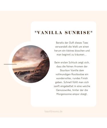 Buy Organic Rooibos Tea Vanilla Sunrise | Loose Tea with Bourbon Vanilla Pieces | 140g | International Shipping Available - Buy Online on GoSupps.com