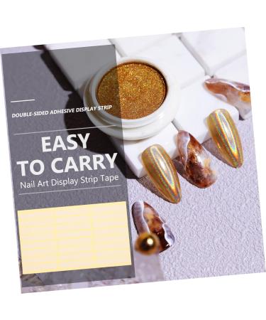 DRESSOOS Nail Stand 4 Sheets double sided nail double sided tape display stand nail display tapes Nail supplies self adhesive nail display tapes nail art showing tape Nails Glue - Buy Online on GoSupps.com