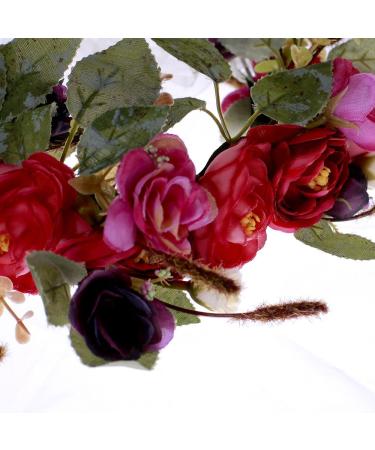 Ever Fairy Flower Crown Headband with Adjustable Ribbon for Women Girls Hair Accessories - Buy Online on GoSupps.com