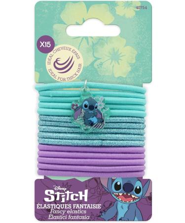 Disney stitch: thick rubber band with a magical lile and stitch - lot 15 pieces - without metal accessory ideal for thick hair - hair accessories for women girls girls - Buy Online on GoSupps.com