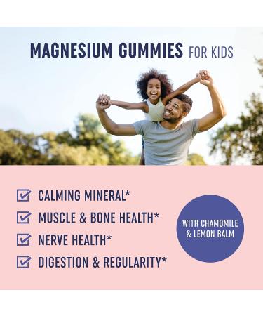 Kids Magnesium Calming Gummies | Natural Relaxation Aid with Chamomile & Lemon Balm | Gluten-Free & Non-GMO | 60 Count - Buy Online on GoSupps.com