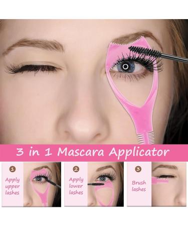 2PCS Outils de Cils Applicateur de Bouclier de Mascara Applicateur de Bouclier de Mascara 3 en 1 Outil de Cils Outil de Cils de Maquillage de Garde de Cils Applicateur de Mascara Sup rieur et Inf ri - Buy Online on GoSupps.com