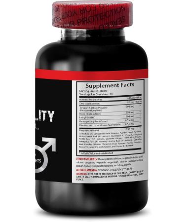 Energizing Male Virility Pills with MACA, CATUABA, Muira Puama, Horny Goat Weed & Ginseng - Herbal Supplements for Men - 60 Tablets - Buy Online on GoSupps.com