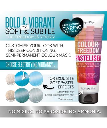 Colour-Freedom Gloss Pro Tropical Aqua Semi-Permanent Hair Colour 150ml | Ultra-Vibrant Vegan Mask with PurePlex | Ammonia-Free, Long-Lasting Formula | 6-10 Washes | 1 Pack - Buy Online on GoSupps.com