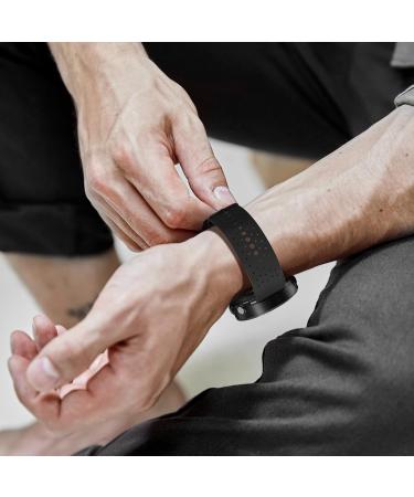 ANBEST Silicone Strap for Polar Vantage M & M2 | Sport Replacement Bracelet for Polar Grit X - Black - Buy Online on GoSupps.com