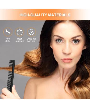 Sularpek 3 Piece Fine Tooth Carbon Fibre Tail Comb Set - Hairdressing & Styling Comb for Women and Men - Anti Static & Heat Resistant - Teasing Hair Comb - Buy Online on GoSupps.com
