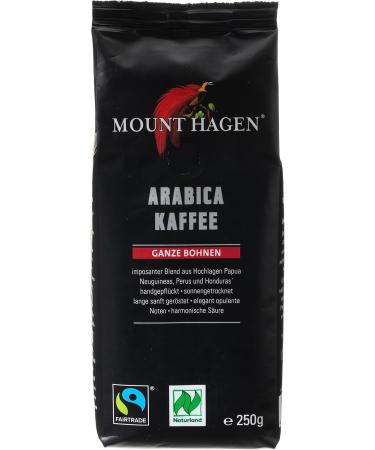 ARABICA BEANS ROASTED FAIR TRADE ORGANIC 250 g MOUNT HAGEN - Buy Online on GoSupps.com