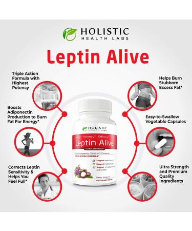 Maximum Leptin Weight Management for Women - 60 Veggie Capsules - Holistic Health Labs - MeraTrim, Carnipure, Cissus Quadrangularis - Natural Metabolism Support - Buy Online on GoSupps.com