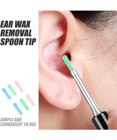 minkissy Ear Spoon Tips 15pcs Silicone Ear Wax Picker Cover Ear Wax Removal Sleeves Ear Spoon Protector Ear Scoops Sleeves Earwax Remover Accessory - Buy Online on GoSupps.com