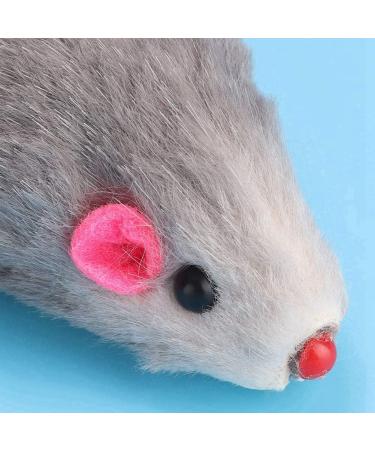 Cat Toys Mice 12Pcs Simple Pet Cat Toy Mouse Small Plush Mouse Mini Interactive Play Funny Cat Toy Fake Mouse for Kitten Cat - Buy Online on GoSupps.com