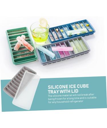 Zerodeko 1pc 10 Silicone Ice Trays Silicone Molds Ice Cube Reusable Silicone Square Mold Ice Maker Tool Bar 24.5X11.5CM Grey - Buy Online on GoSupps.com