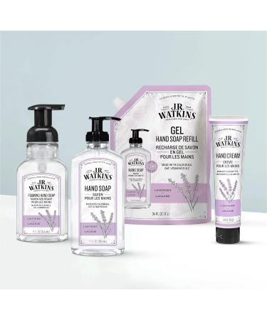 J.R. Watkins Lavender Gel Hand Soap 11 fl oz - Pack of 6 | Made in USA, Cruelty-Free Liquid Hand Wash for Bathroom or Kitchen - Buy Online on GoSupps.com