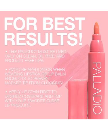 Palladio Lip Stain Hydrating and Waterproof Formula Matte Color Look Longlasting All Day Wear Lip Color Smudge Proof Natural Finish Precise Chisel Tip Marker Nude brown 1 count (Pack of 1) - Buy Online on GoSupps.com