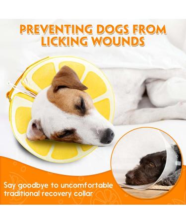 Suplutux Inflatable Hinge Dog & Cat Collar - Comfortable Adjustable Leak Protection for Recovery - XL Yellow - Buy Online on GoSupps.com