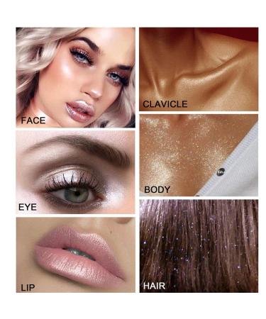 Sparkly Fairy Pink Highlight Powder for Face & Body Makeup - Shimmery & Sexy Contouring Blusher - High Gloss Beauty Product - Buy Online on GoSupps.com