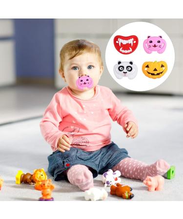 Nuobesty 4PCs Funny Baby Pacifier - Silicone Dummies for Infant Prank & Baby Shower Gifts - Buy Online on GoSupps.com
