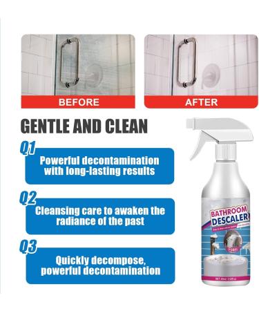 Bathroom Descaler Spray Joe Fish Stubborn Stains Cleaner Bathroom Descaler Bathroom Descaler Foam Limescale Cleaner Shower All-Purpose Bubble Cleaner (1 Pcs) - Buy Online on GoSupps.com