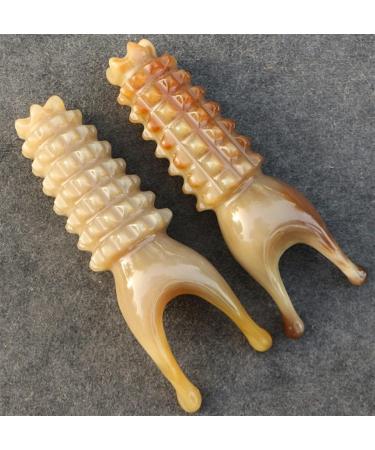 Shop Koford 11cm Natural Horn Acupuncture Massage Tool | Facial Lifting Gua Sha | Skin Care | International Shipping - Buy Online on GoSupps.com